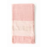 "Rosa Merino Pink Pastel Large Plush Handwoven Throw / Blanket / Bedspread" - Blankets and Throws in pink by Anjali Purohit