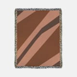 "Zeze Throw Blanket - Copper Multi" - Blankets and Throws in brown by Karbon Market
