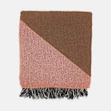 "Zeze Throw Blanket - Copper Multi" - Blankets and Throws in brown by Karbon Market