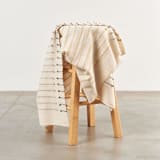 "Safari Merino Throw" - Blankets and Throws in white by Anjali Purohit