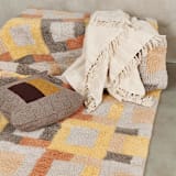 "Sea Shell White Handwoven Cotton Throw" - Blankets and Throws in white by Anjali Purohit