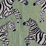 "Green Zebras Blanket" - Blankets and Throws in green by Olivia Wendel