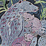 "Burrowers Blanket" - Blankets and Throws in multicolorassorted-colors by Olivia Wendel