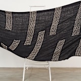 "Walnut Black Yak Throw" - Blankets and Throws in black by Anjali Purohit