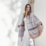 "Pewter Throw" - Blankets and Throws in gray by Anjali Purohit