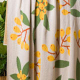 "Loquat Throw Blanket" - Blankets and Throws in yellow by Superstitchous