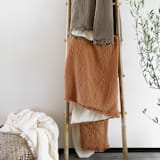 "Alaia Sherpa Throw - Sedona" - Blankets and Throws in brown by HOUSE NO.23