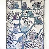 "Koalas Blanket" - Blankets and Throws in multicolorassorted-colors by Olivia Wendel