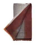 "Simply Taupe Brown Gray Handloom Merino Throw" - Blankets and Throws in brown by Anjali Purohit