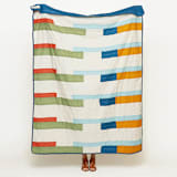 "Stamp Quilt Throw" - Blankets and Throws in multicolor by Anchal