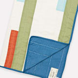 "Stamp Quilt Throw" - Blankets and Throws in multicolor by Anchal