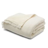 "Alaia Sherpa Throw - Coconut" - Blankets and Throws in natural by HOUSE NO.23