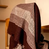 "Resin Merino Dark Maroon Handwoven Plush Blanket / Bedspread" - Blankets and Throws in red by Anjali Purohit