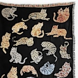 "Night Cats Blanket" - Blankets and Throws in black by Olivia Wendel