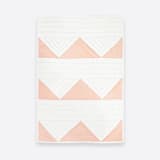 "Small Triangle Quilt Throw - Pink" - Blankets and Throws in pink by Anchal