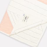 "Small Triangle Quilt Throw - Pink" - Blankets and Throws in pink by Anchal