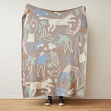 "Sea Farmer Throw Blanket" - Blankets and Throws in multicolor by Jesse Silver