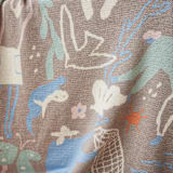 "Sea Farmer Throw Blanket" - Blankets and Throws in multicolor by Jesse Silver