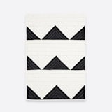 "Small Triangle Quilt Throw - Charcoal" - Blankets and Throws in black by Anchal