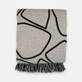 "Raffē Throw Blanket" - Blankets and Throws in white by Karbon Market