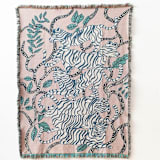 "Lavender Tigers Blanket" - Blankets and Throws in purple by Olivia Wendel
