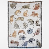 "Chill Cats Blanket" - Blankets and Throws in multicolorassorted-colors by Olivia Wendel