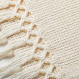 "Sumapaz Large Throw in Nieve Cream" - Blankets and Throws in beige by Tatiana Ordoñez