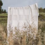 "Sumapaz Large Throw in Nieve Cream" - Blankets and Throws in beige by Tatiana Ordoñez