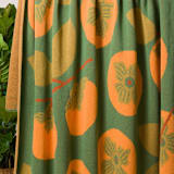 "Persimmon Throw Blanket" - Blankets and Throws in green by Superstitchous