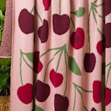 "Cherry Throw Blanket" - Blankets and Throws in red by Superstitchous
