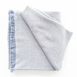 "Boro Merino Throw" - Blankets and Throws in blue by Anjali Purohit