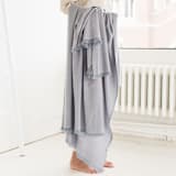 "Boro Merino Throw" - Blankets and Throws in blue by Anjali Purohit