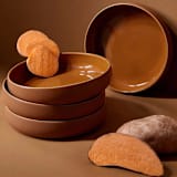 "Tunisian Pasta Bowls Set of 4" - Dining Bowls in orange by Powered By People