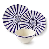 "Mafalda 12 Piece Set with Cereal Bowl" - Dining Bowls in blue by Maison Madison