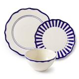 "Mixed 12 Piece Dinnerware Set with Cereal Bowl 3" - Dining Bowls in blue by Maison Madison