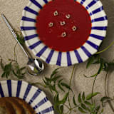 "Mafalda Pasta Bowl Set of 4" - Dining Bowls in blue by Maison Madison
