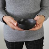 "Stoneware Condiment Bowl Set of 4" - Dining Bowls in black by Powered By People