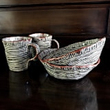 "Sorin Bowls, Set-of-2" - Dining Bowls in multicolor by Didem Firat