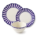 "Riviera 12 Piece Set with Cereal Bowl" - Dining Bowls in blue by Maison Madison