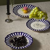 "Riviera 12 Piece Set with Pasta Bowl" - Dining Bowls in blue by Maison Madison