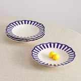"Riviera Pasta Bowl Set of 4" - Dining Bowls in blue by Maison Madison