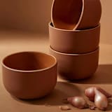 "Tunisian Bowls Set of 4" - Dining Bowls in orange by Powered By People