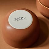 "Tunisian Bowls Set of 4" - Dining Bowls in orange by Powered By People