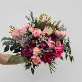 "Viva Magenta Fuchsia Hot Pink Bridal Bouquet" - Bouquets in pink by Bird of Paradise OS