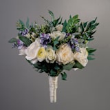 "White Blue Bridal Classic Bouquet" - Bouquets in blue by Bird of Paradise OS