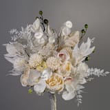 "White Orchid Boho Bridal Bouquet" - Bouquets in white by Bird of Paradise OS