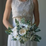 "White Anemones Greenery Bridesmaids" - Bouquets in white by Bird of Paradise OS