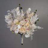 "White Greenery Bouquet Eucalyptus Orchid" - Bouquets in white by Bird of Paradise OS