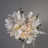 "White Greenery Bouquet Eucalyptus Orchid" - Bouquets in white by Bird of Paradise OS