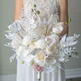 "White Greenery Bouquet Eucalyptus Orchid" - Bouquets in white by Bird of Paradise OS